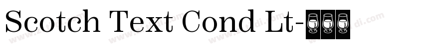 Scotch Text Cond Lt字体转换